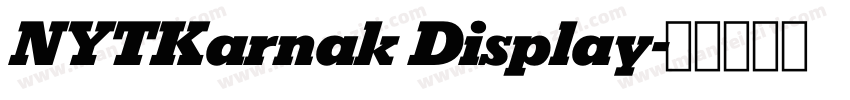 NYTKarnak Display字体转换